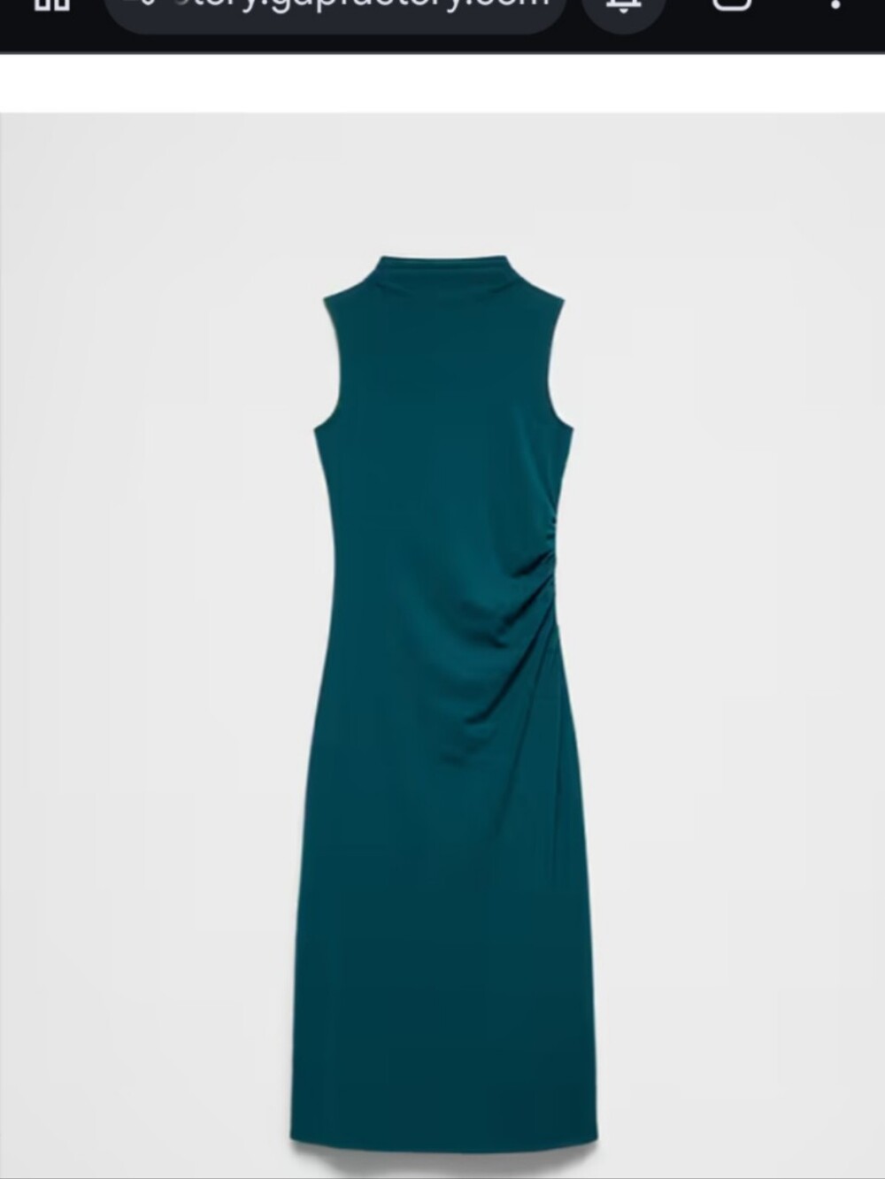 Cozy Ribbed Maxi Dress - Teal Size Small